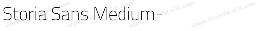 Storia Sans Medium字体转换